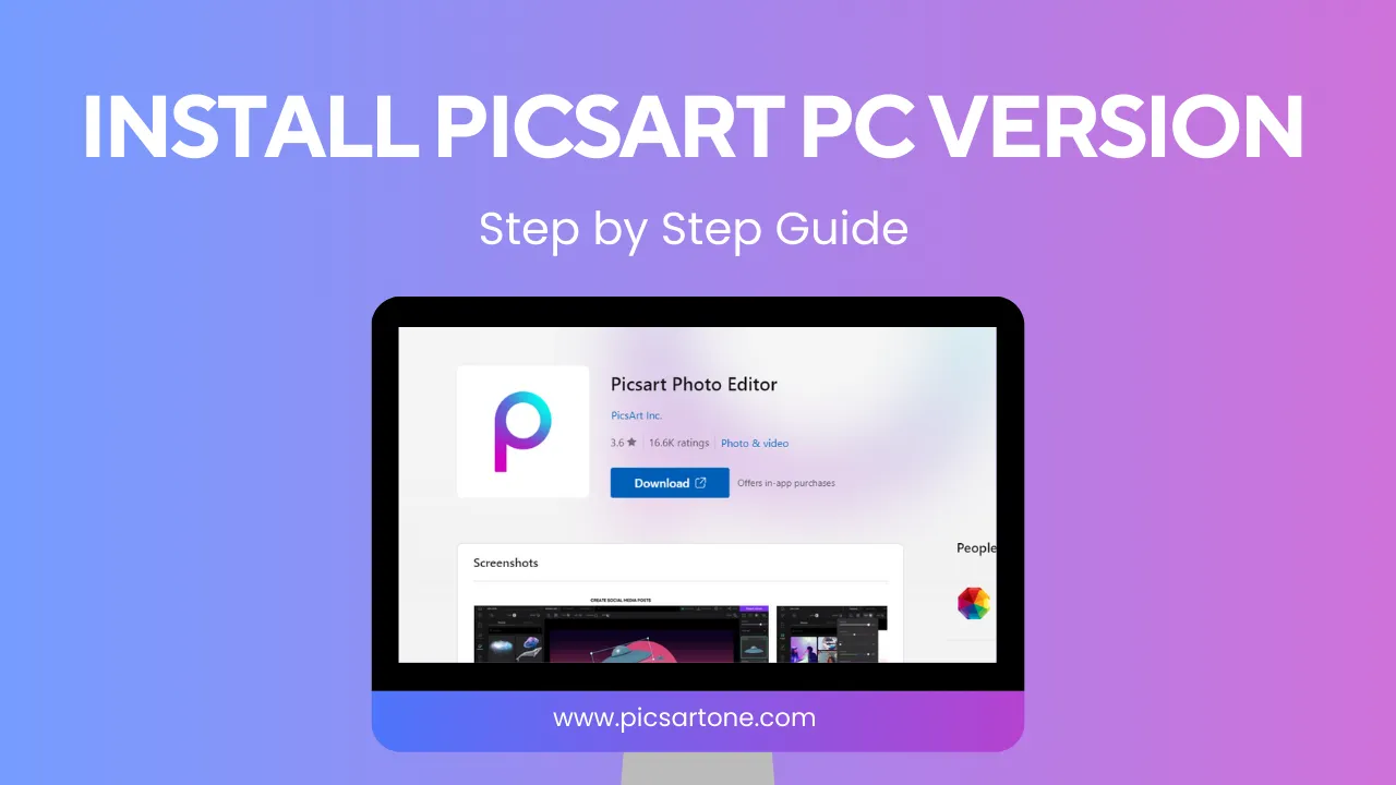 Install PicsArt PC Version