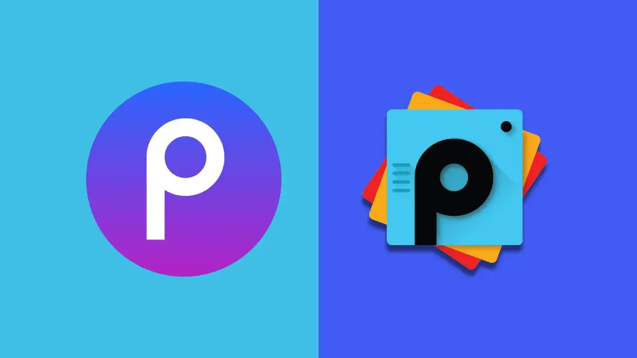 PicsArt Old Version and a New Version Logo